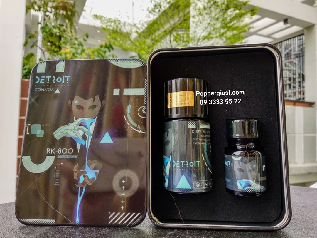 COMBO 1 SET POPPER 40ML + 10ML DETROIT ( TẶNG KÈM GEL GIẢM ĐAU CHO BOT 85G COKILIFE + FREE SHIP 6KM )