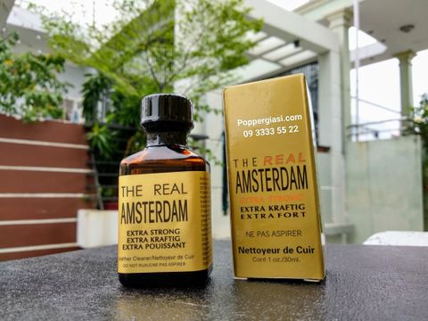  POPPER AMSTERDAM REAL 30ML  ( TẶNG KÈM BCS + 1V CƯƠNG DƯƠNG  + FREE SHIP 6KM  ) 