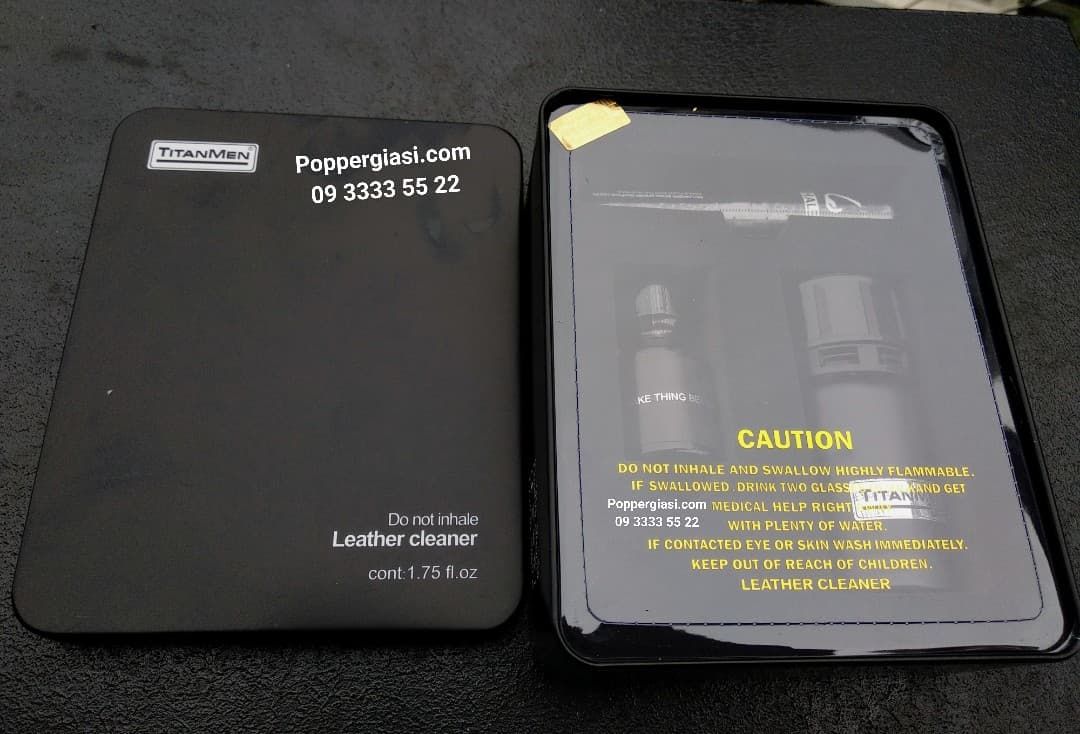 COMBO 1 SET POPPER 40ML + 10ML TITAN ĐEN BẢN LIMITED ( TẶNG KÈM 1 HỘP NGỰA THÁI 10 VIÊN + BCS DUREX + FREE SHIP 6KM )