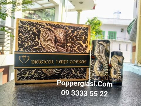  COMBO 1 SET POPPER 40ML + 10ML MAGICAL LAMD COBRAS ĐẦY BÍ ẨN ( TẶNG KÈM 1 HỘP NGỰA THÁI 10 VIÊN + BCS DUREX + FREE SHIP 6KM ) 