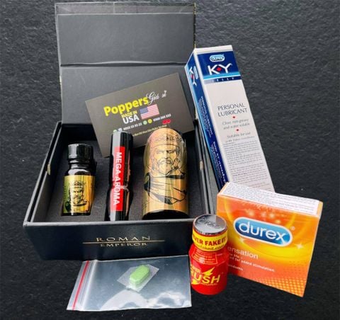  COMBO 1 SET ROMAN EMPEROR ( TẶNG 1 LỌ 10ML RUSH +  GEL SKY + 1 VIÊN NGỰA THÁI + BSD DUREX GAI  + FREE SHIP 6KM ) 