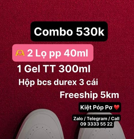  - COMBO 2 LỌ POPPER 40ML MẠNH CHO NGƯỜI LỜN ( TẶNG KÈM GEL TINH TRUNG 300ML + HOP BCS 3 CAI DUREX + FREESHIP 5KM ) 