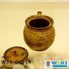 Bình trà Nhật gốm mộc, 6.5*6cm, W10-00021