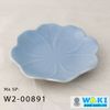 Bộ 2 đĩa hình hoa xanh và hồng, 2*13.5cm, W2-00891
