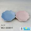 Bộ 2 đĩa hình hoa xanh và hồng, 2*13.5cm, W2-00891