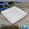 Đĩa vuông hoa hồng viền cách điệu, 17.3x17.3x1.5cm, W8-00220