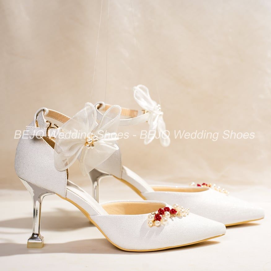  Giày cưới cao cấp Bejo H78.G.05 NỤ HOA ĐỎ, CÀNH NGỌC 