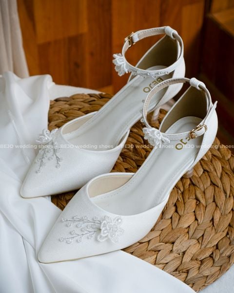  Giày cưới cao cấp BEJO WEDDING SHOSE- H78.GN.5P.05 hoa cườm 
