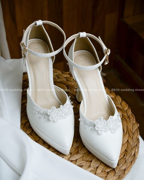 Giày cưới cao cấp BEJO WEDDING SHOSE- H78.dup.05 hoa cườm 