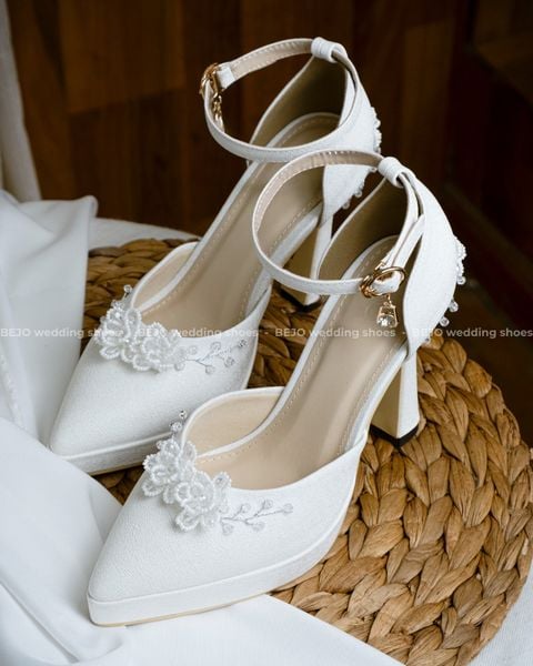  Giày cưới cao cấp BEJO WEDDING SHOSE- H78.dup.05 hoa cườm 