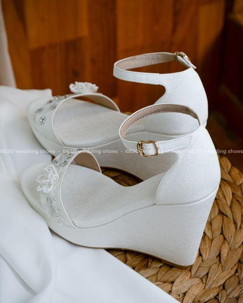  Giày cưới cao cấp BEJO WEDDING SHOSE- W07.03 Hoa cườm 