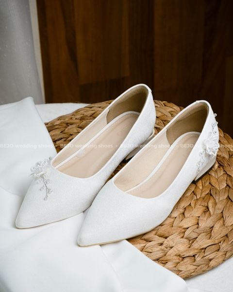  Giày cưới cao cấp BEJO WEDDING SHOSE- H98.03 hoa cườm 
