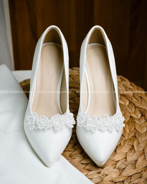  Giày cưới cao cấp BEJO WEDDING SHOSE- H94.03 hoa cườm 