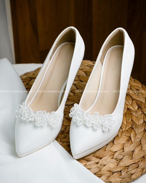  Giày cưới cao cấp BEJO WEDDING SHOSE- H94.03 hoa cườm 