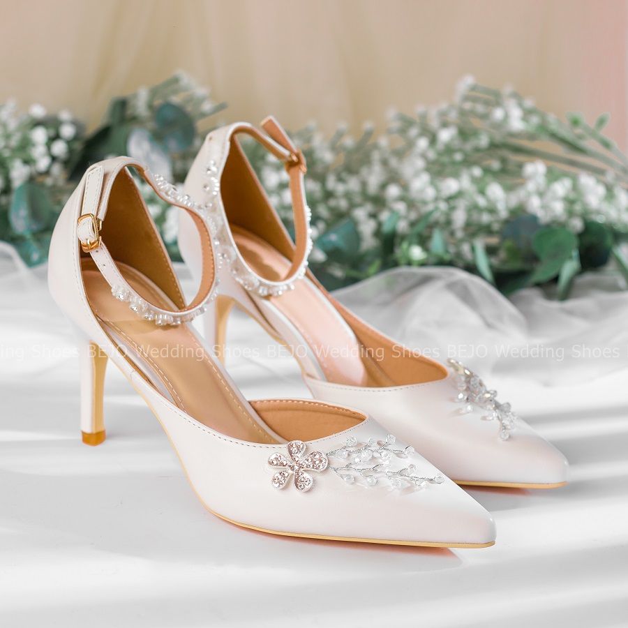  Giày cưới - Giày cô dâu cao cấp BEJO H70.03.HOAMAI.NHANHPHALE.TRANG 