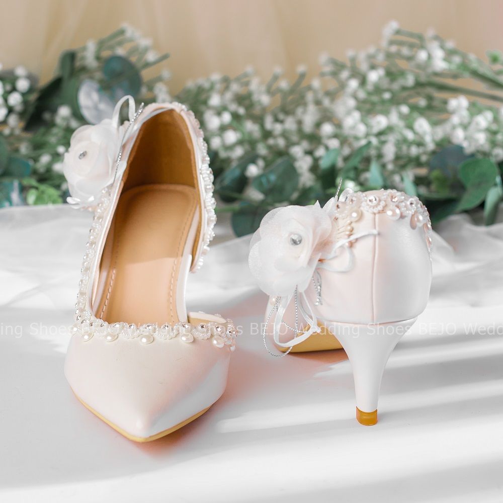  Giày cưới - Giày cô dâu cao cấp BEJO H51.05.HOALUA.VIENNGOC.TRANG 