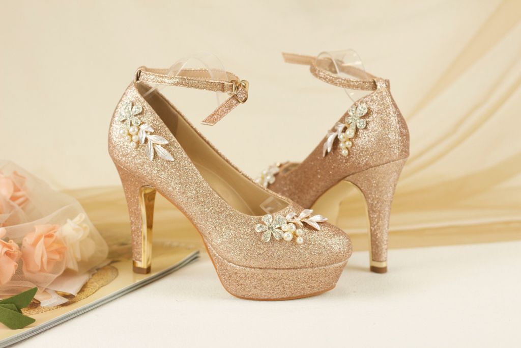  Giày cưới - Giày cô dâu cao cấp BEJO H74.05.RGOLD.PHUCNGOCMAI 