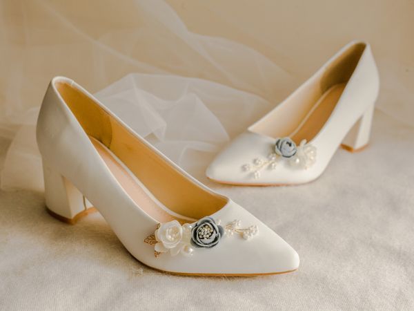  Giày Cưới Cao Gót Cô Dâu 