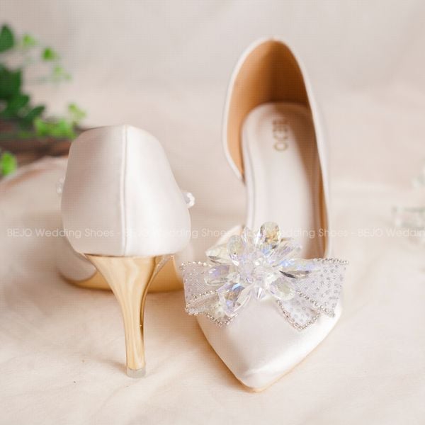  Giày cưới - Giày cô dâu cao cấp BEJO H51.03.TRANGLUA.HOAPHALE 