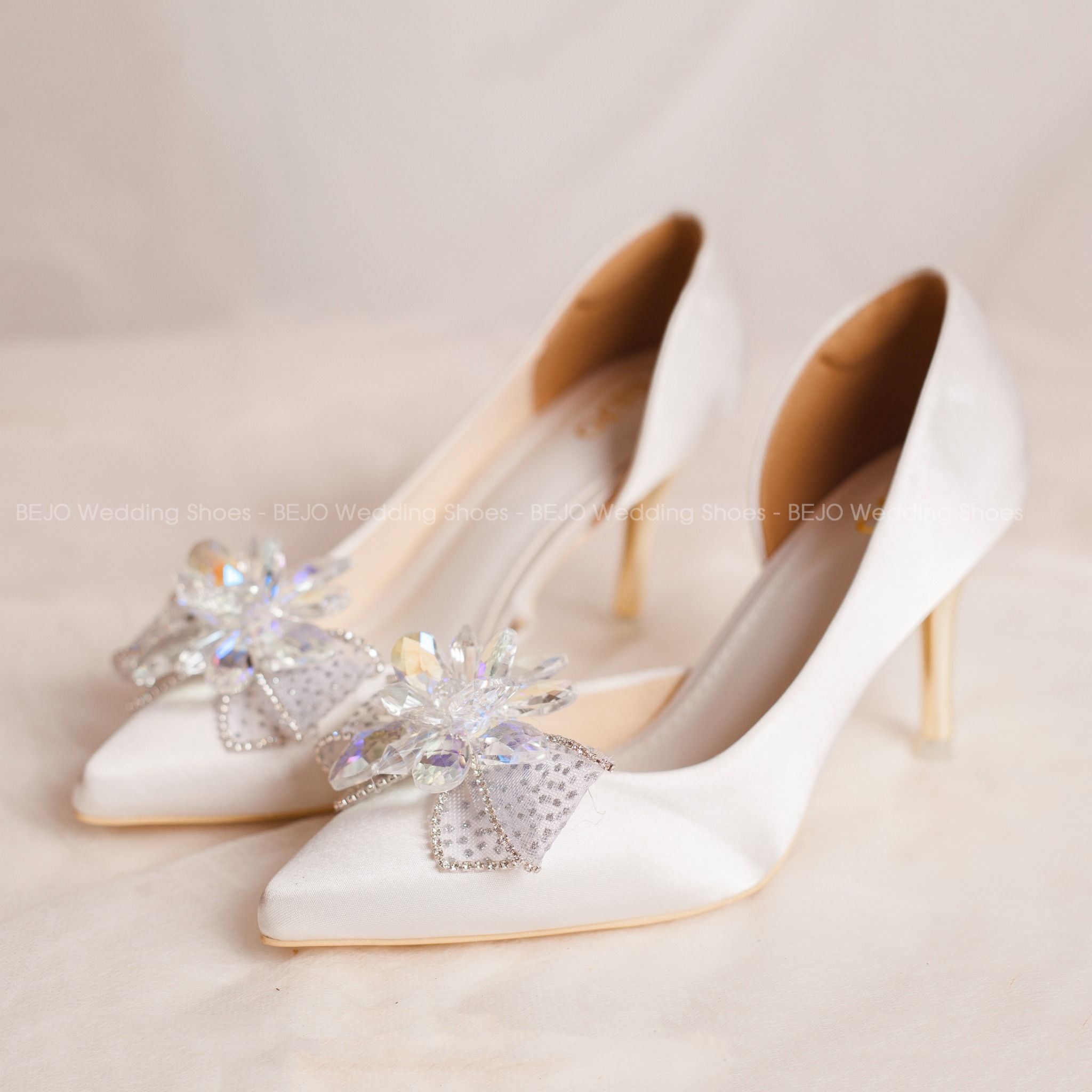  Giày cưới - Giày cô dâu cao cấp BEJO H51.03.TRANGLUA.HOAPHALE 