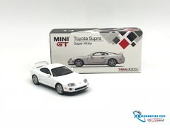 Xe Mô Hình Toyota Supra ( JZA80 ) Super White LHD 1:64 MiniGT ( Trắng )