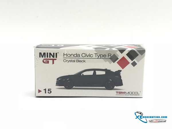 Xe Mô Hình Honda Civic Type R (FK8) Crystal 1:64 MiniGT ( Đen )