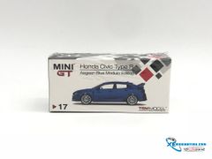 Xe Mô Hình Honda Civic Type R ( FK8 ) Aegean Blue Modulo Edition LHD 1:64 Mini GT ( Xanh )