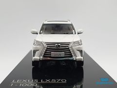 Xe Mô Hình Lexus LX570 Sonic Quartz 1:64 Kyosho (Trắng)