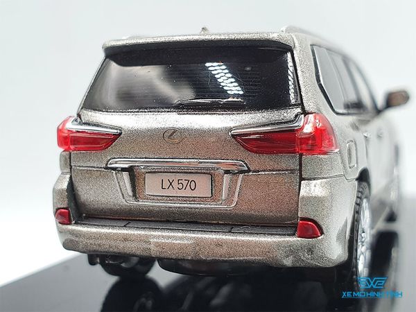 Xe Mô Hình Lexus LX570 Sonic Quartz 1:64 Kyosho (Xám)