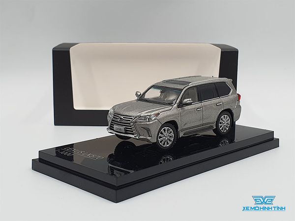 Xe Mô Hình Lexus LX570 Sonic Quartz 1:64 Kyosho (Xám)