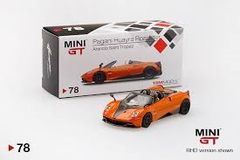 Xe Mô Hình Pagani Huayra Roadster Arancio Saint Tropez LHD 1:64 MiniGT ( Cam )