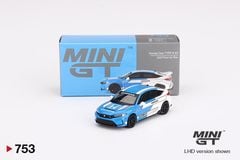 Xe Mô Hình Honda Civic Type R #3 2023 Pace Car Blue 1:64 MINIGT