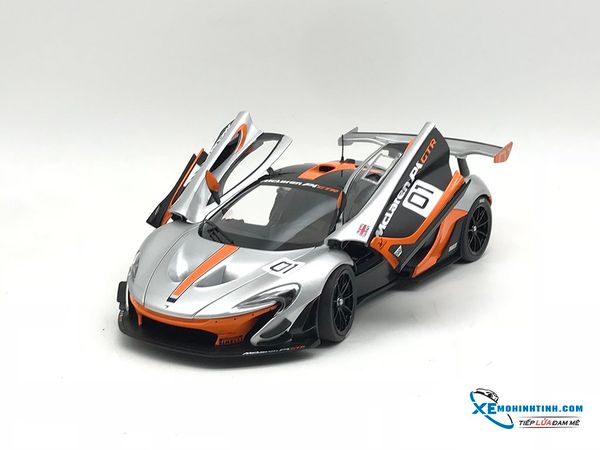 Xe Mô Hình McLaren P1 GTR Pebble Beach California Design Concept #01 1:18 Almost Real ( Bạc )