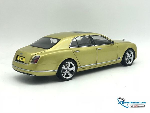 Xe Mô Hình Bentley Mulsanne Speed 1:18 Almost Real ( Vàng )