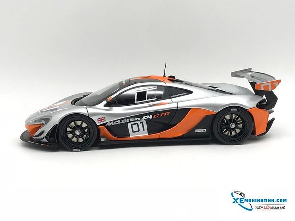 Xe Mô Hình McLaren P1 GTR Pebble Beach California Design Concept #01 1:18 Almost Real ( Bạc )