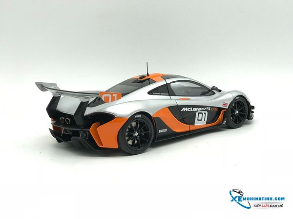 Xe Mô Hình McLaren P1 GTR Pebble Beach California Design Concept #01 1:18 Almost Real ( Bạc )