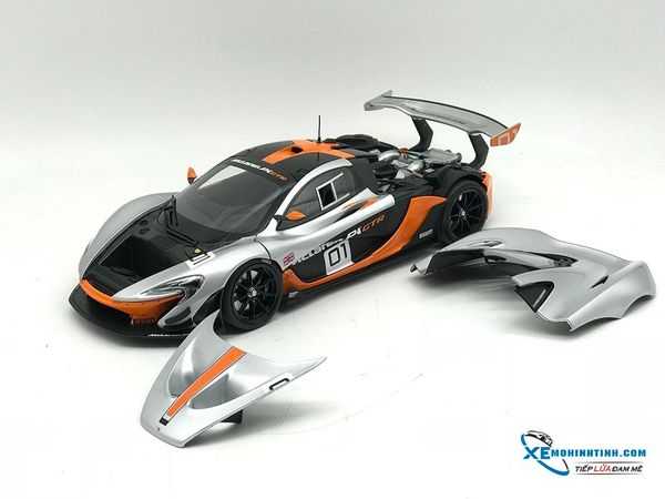 Xe Mô Hình McLaren P1 GTR Pebble Beach California Design Concept #01 1:18 Almost Real ( Bạc )