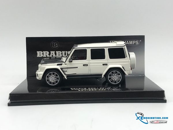 Xe Mô Hình Mercedes-Benz G 65 2017 Brabus 900  Limited 250 pcs 1:43 Minichamps ( Trắng )