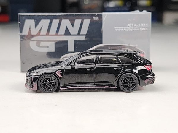 Xe Mô Hình ABT Audi RS 6 1:64 MiNiGT ( Đen )