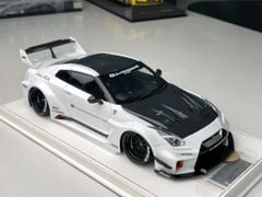 Xe Mô Hình Nissan GTR R35 Liberty Walk 1:18 LB Performance ( Trắng mui đen )