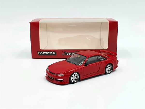 Xe Mô Hình Vertex Silvia S14 1:64 Tarmac Works ( Đỏ )