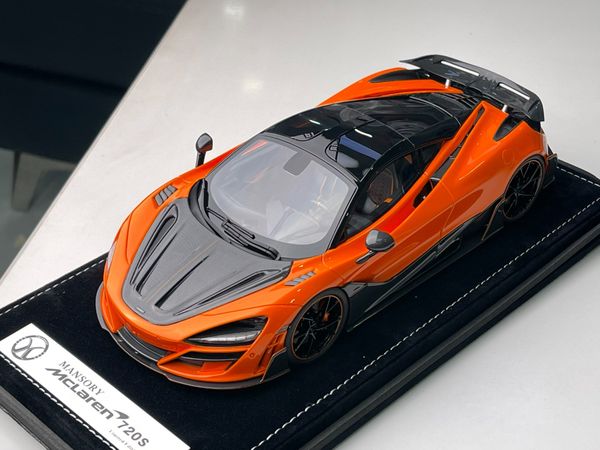 Xe Mô Hình McLaren 720S 1:18 Mansory limited 99psc ( Orange ) ( 91 )