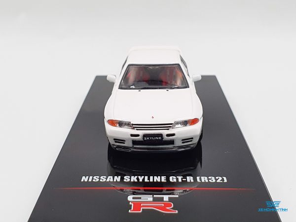 Xe Mô Hình Nissan Skyline GT-R (R32) 1:64 Inno Model ( Trắng )