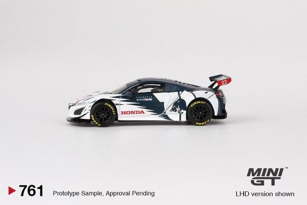 Xe Mô Hình Honda NSX GT3 Evo Alphatauri Yuki Tsunoda 2023 1:64 MiniGT (Trắng)