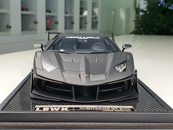 Xe mô hình tĩnh Lamborghini Aventador EVO 700GT 1:18 LBWK (Matt Black)