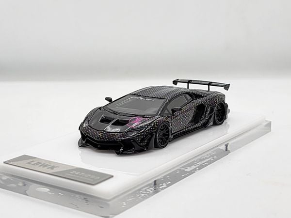 Xe Mô Hình Lamborghini Liberty Walk LB-Works LP 700 Aventador 2.0 1:64 Liberty Walk ( Đen LV )