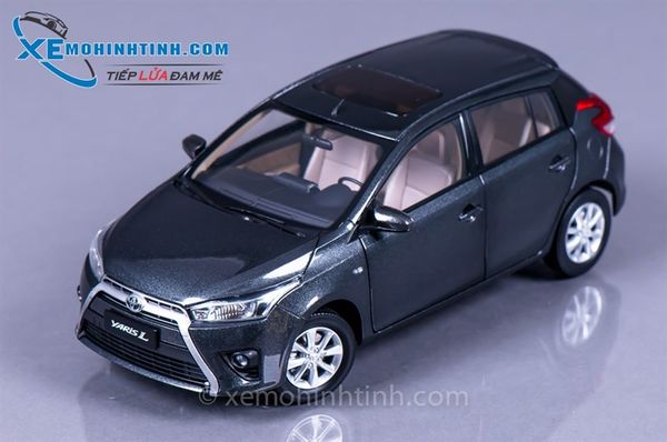 XE MÔ HÌNH TOYOTA YARIS 1:18 PAUDI (XÁM)