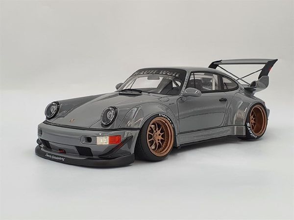 Xe Mô Hình Porsche RWB Akiba 1:18 GTSpirit ( Xám )