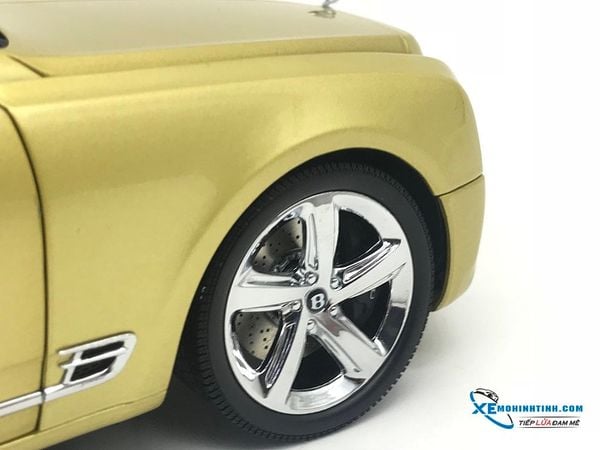 Xe Mô Hình Bentley Mulsanne Speed 1:18 Almost Real ( Vàng )