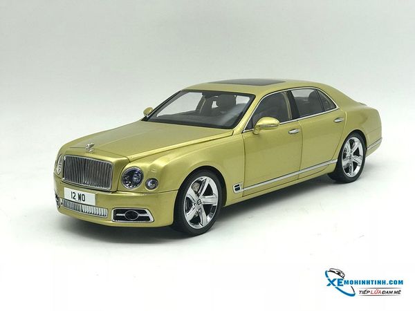 Xe Mô Hình Bentley Mulsanne Speed 1:18 Almost Real ( Vàng )